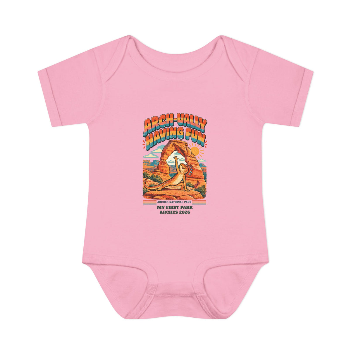 Custom Baby Arches National Park Arch-ually Having Fun Onesie