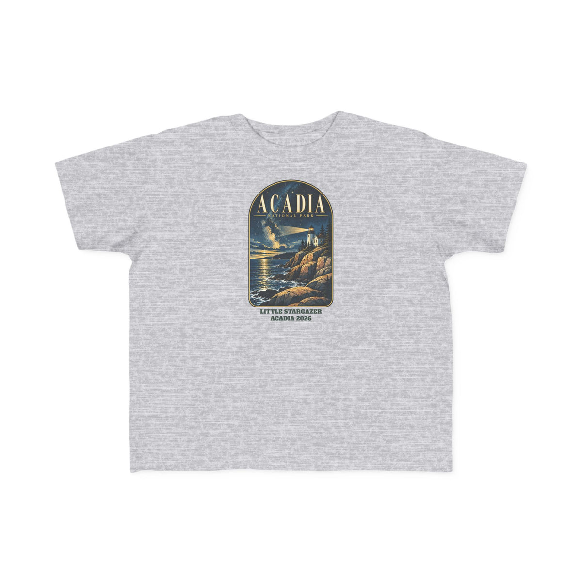 Custom Toddler Acadia National Park Lighthouse Night Sky Shirt
