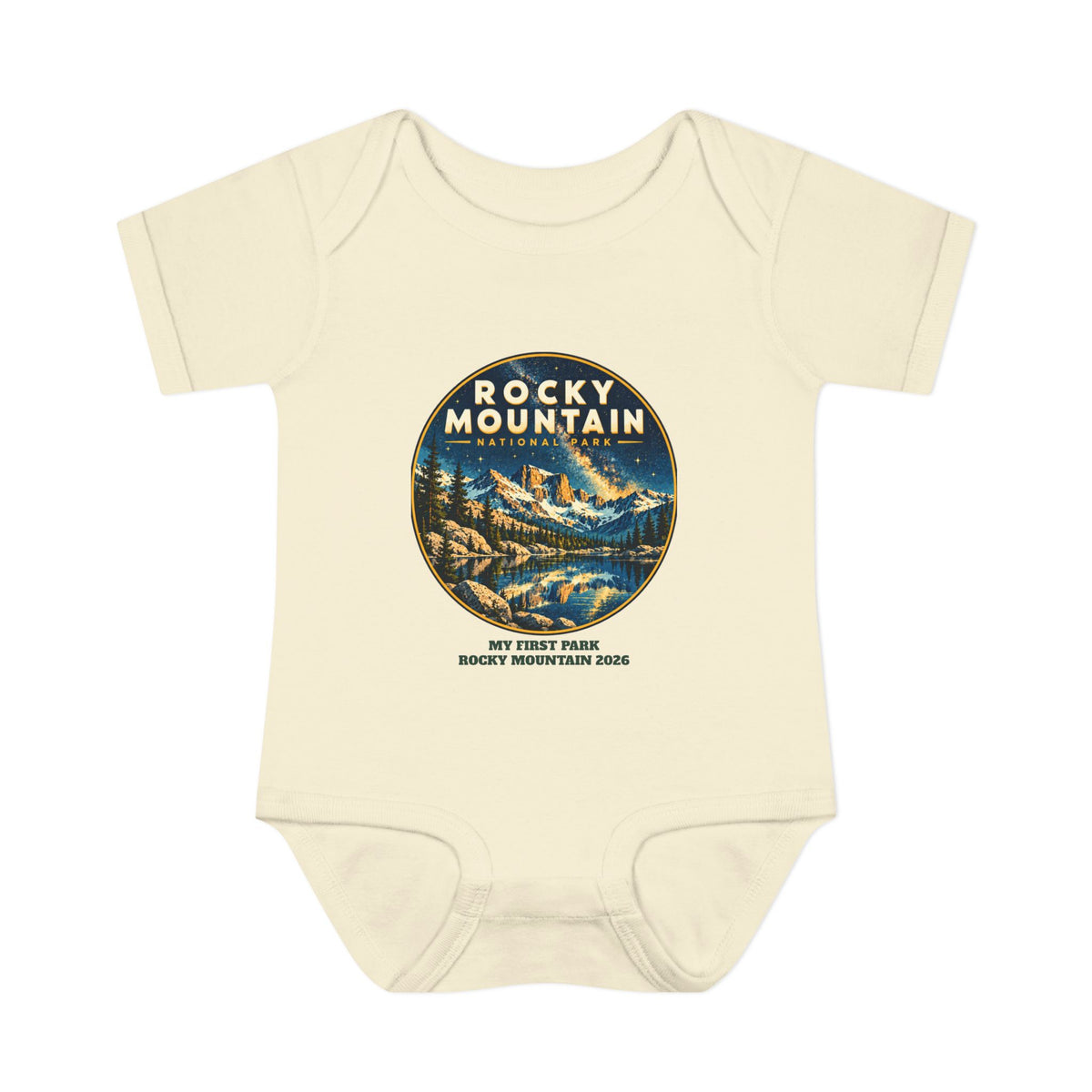 Custom Baby Rocky Mountain National Park Night Sky Onesie