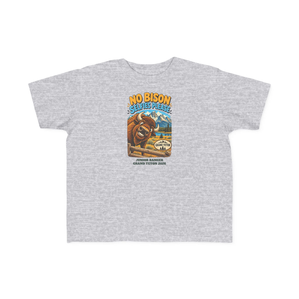Custom Toddler Grand Teton National Park Funny Bison Shirt