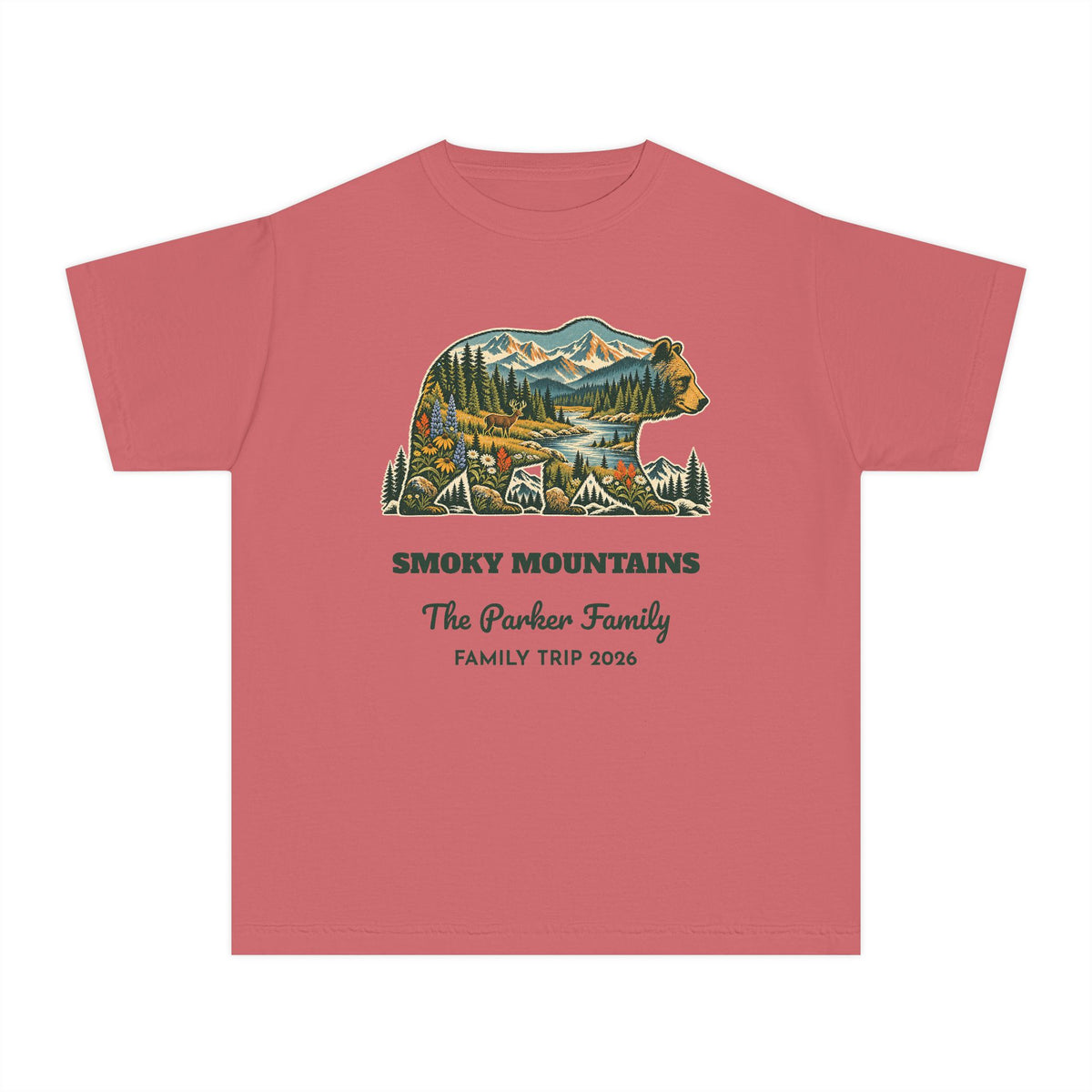 Custom Kids National Park Bear Tee