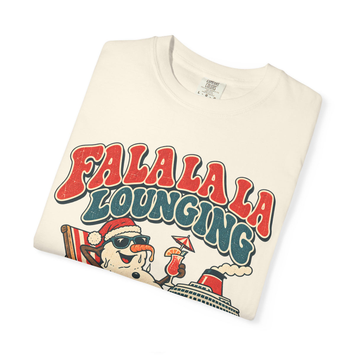 Custom Fa La La Lounging Family Christmas Cruise Shirt