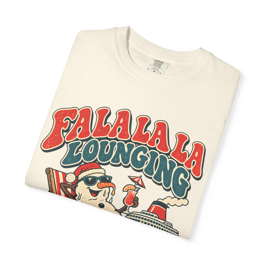 Custom Fa La La Lounging Family Christmas Cruise Shirt