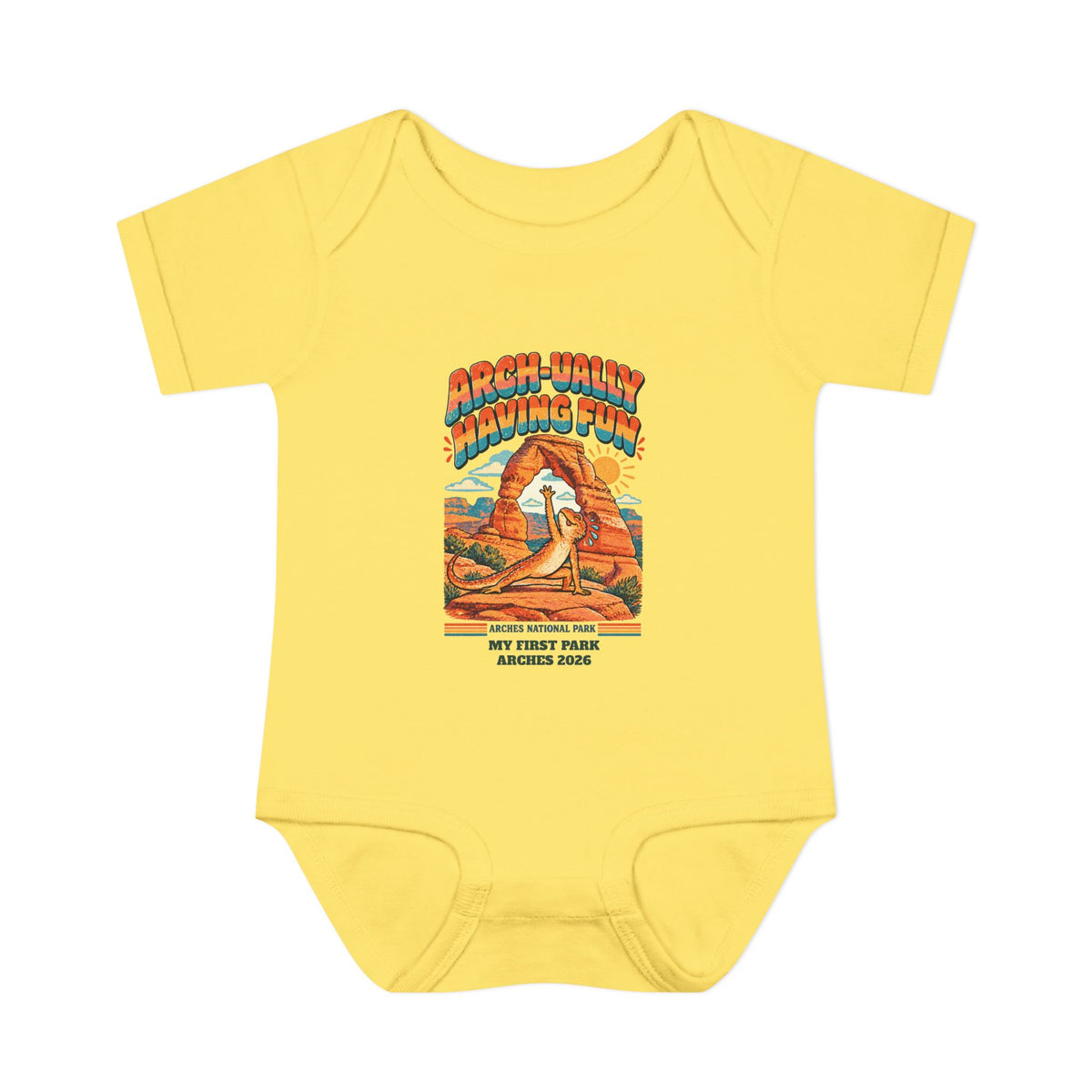 Custom Baby Arches National Park Arch-ually Having Fun Onesie