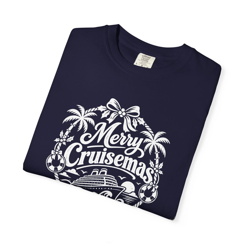 Custom Merry Cruisemas Palm Wreath Christmas Cruise Shirt