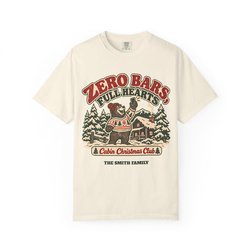 Custom Zero Bars Full Hearts Family Cabin Christmas Shirt