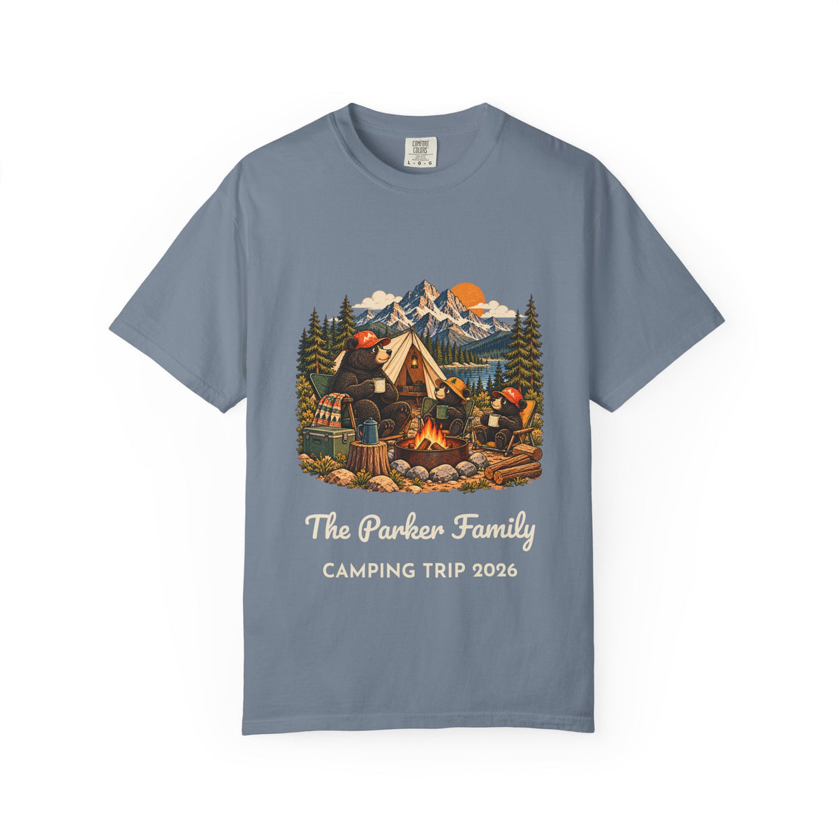 Custom Bear Campfire Tee