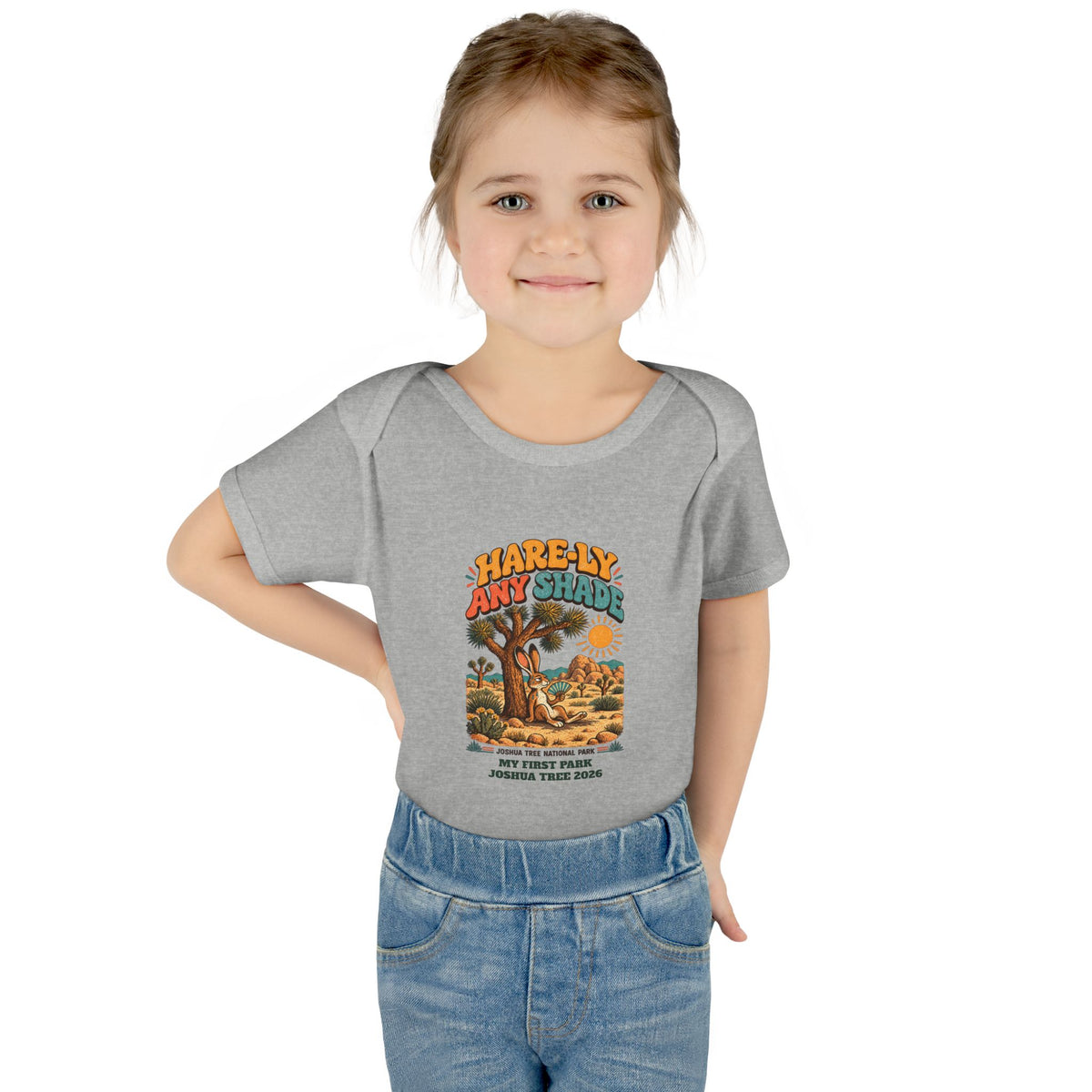 Custom Baby Joshua Tree National Park Hare-ly Any Shade Onesie