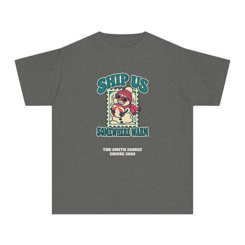 Custom Kids Ship Us Somewhere Warm Cruise Shirt