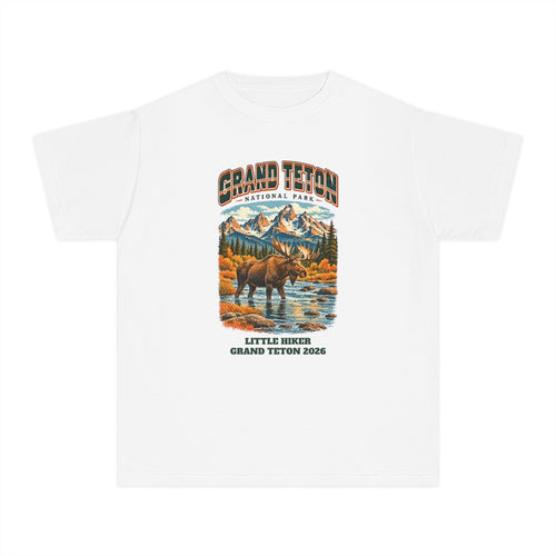 Custom Kids Grand Teton National Park Vintage Moose Shirt