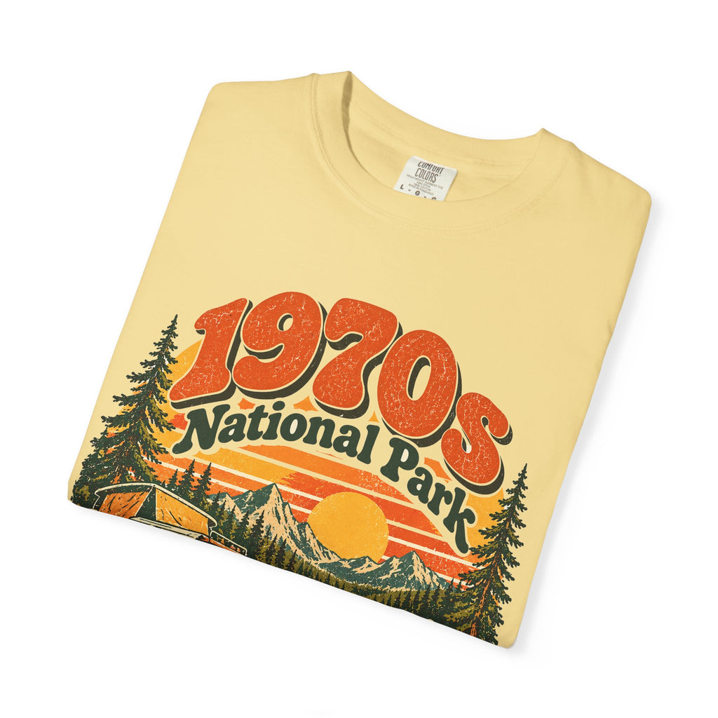 Custom 1970s National Park Family Camping Shirt
