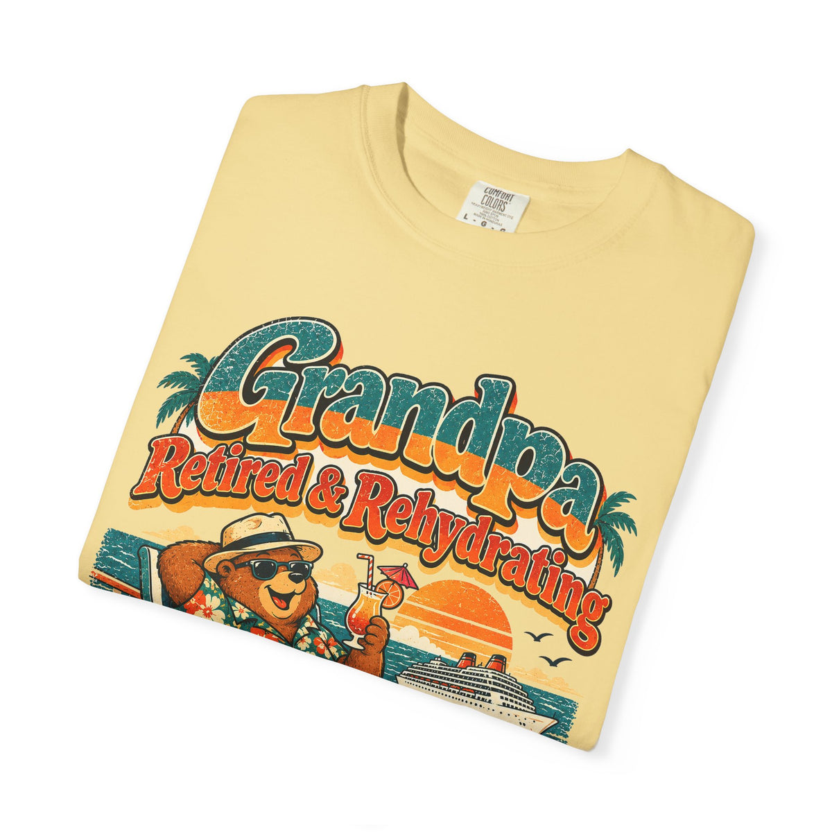 Custom Grandpa Retired & Rehydrating Cruise Shirt