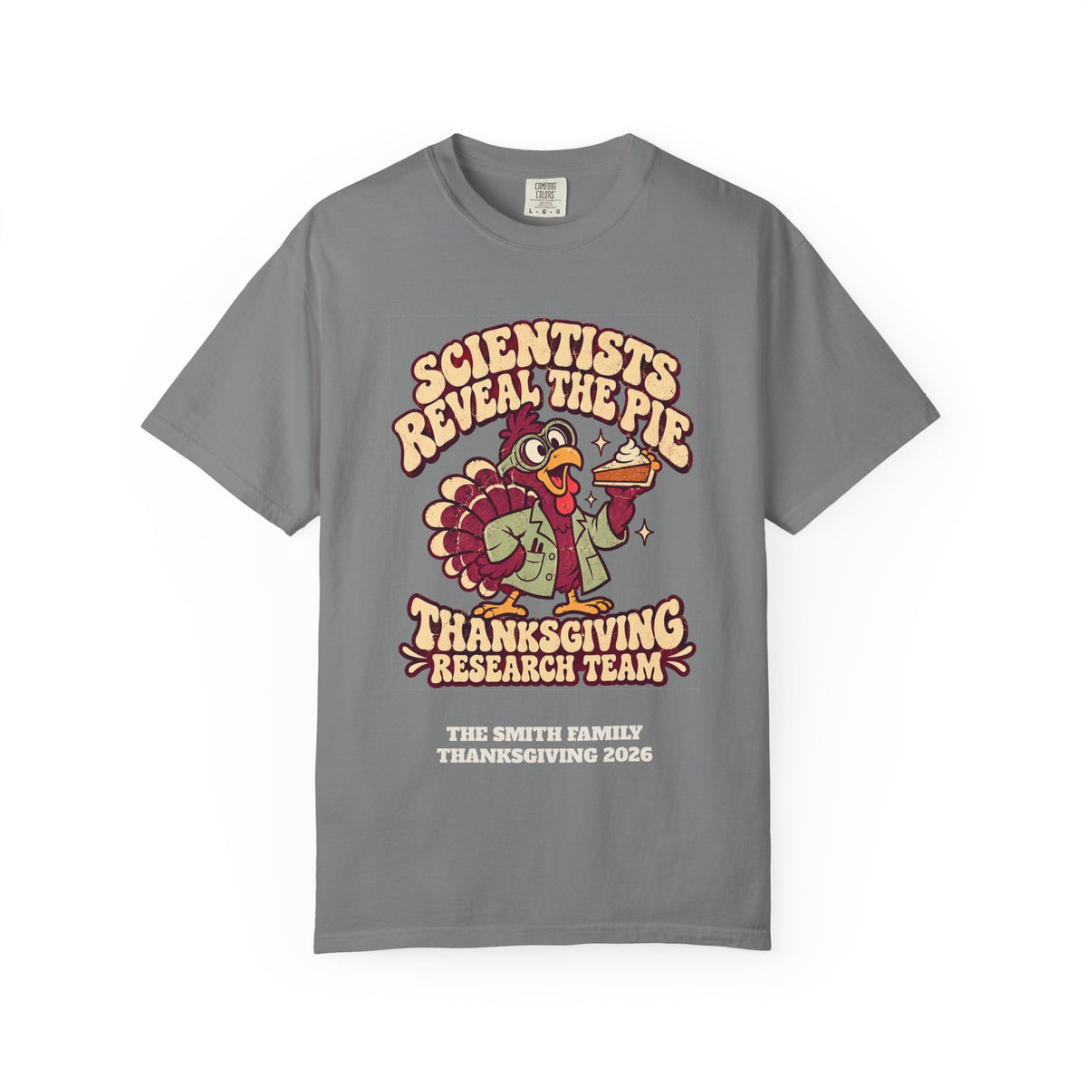 Custom Thanksgiving Pie Research Team Shirt