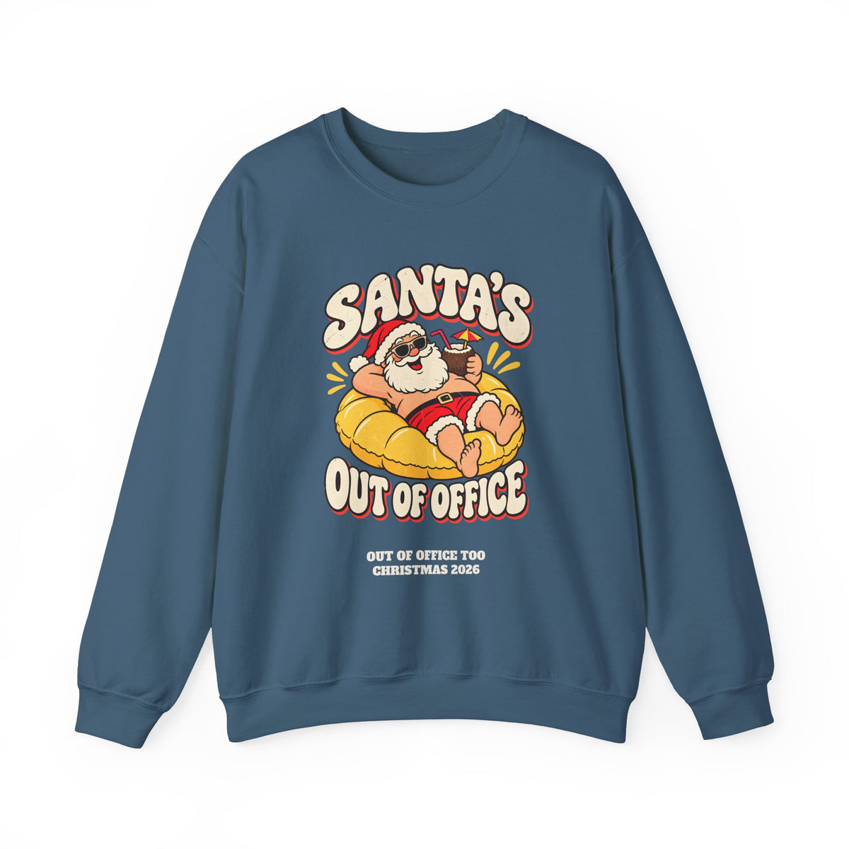 Custom Santa's Out Of Office Christmas Sweatshirt