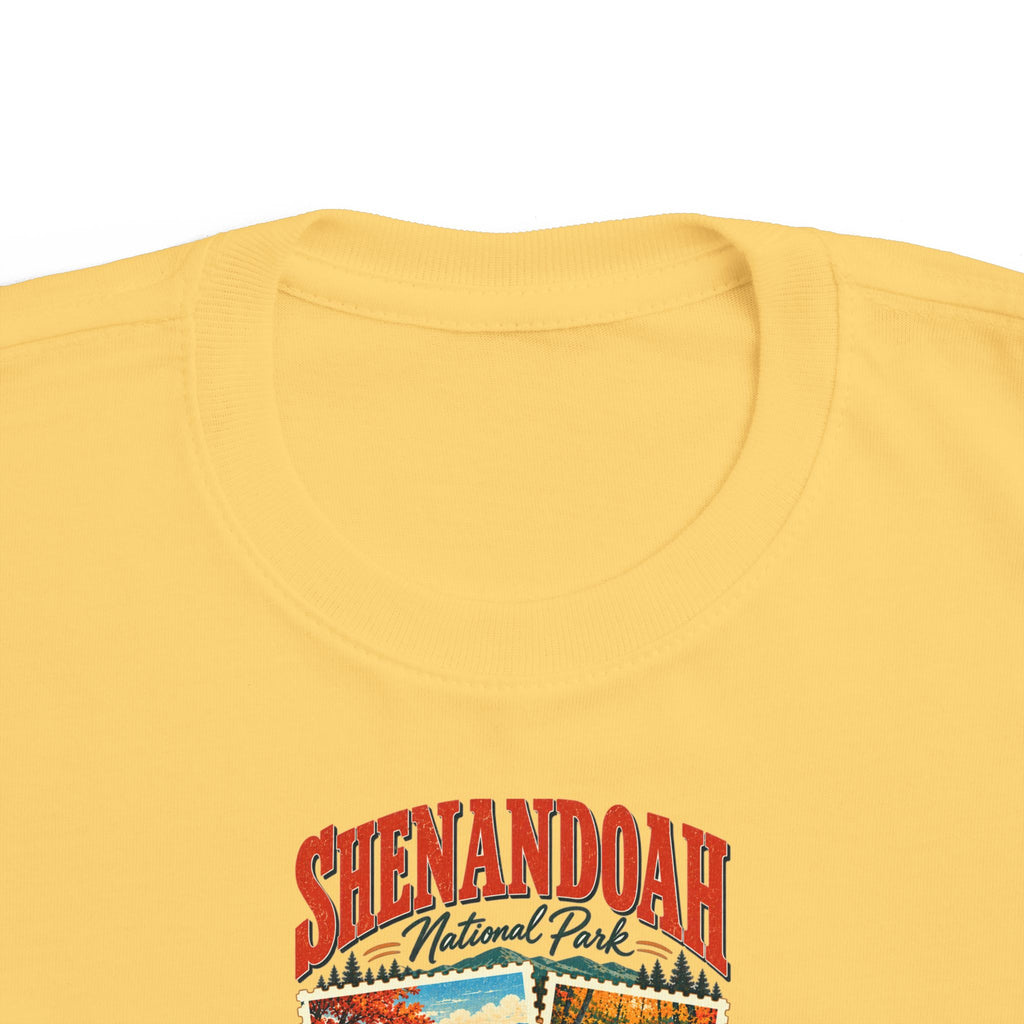 Custom Toddler Shenandoah National Park Stamp Collage Shirt