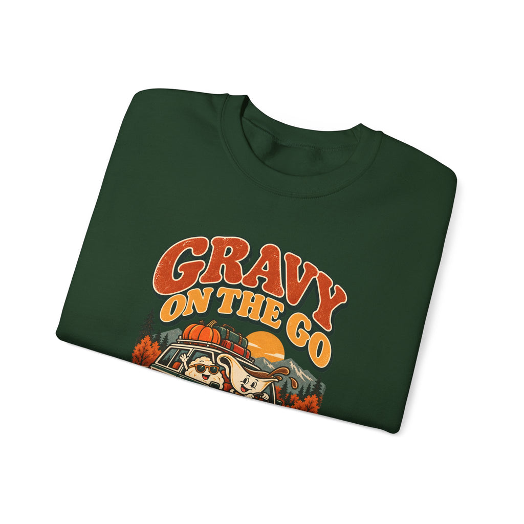 Custom Gravy On The Go Thanksgiving Road Trip Sweatshirt