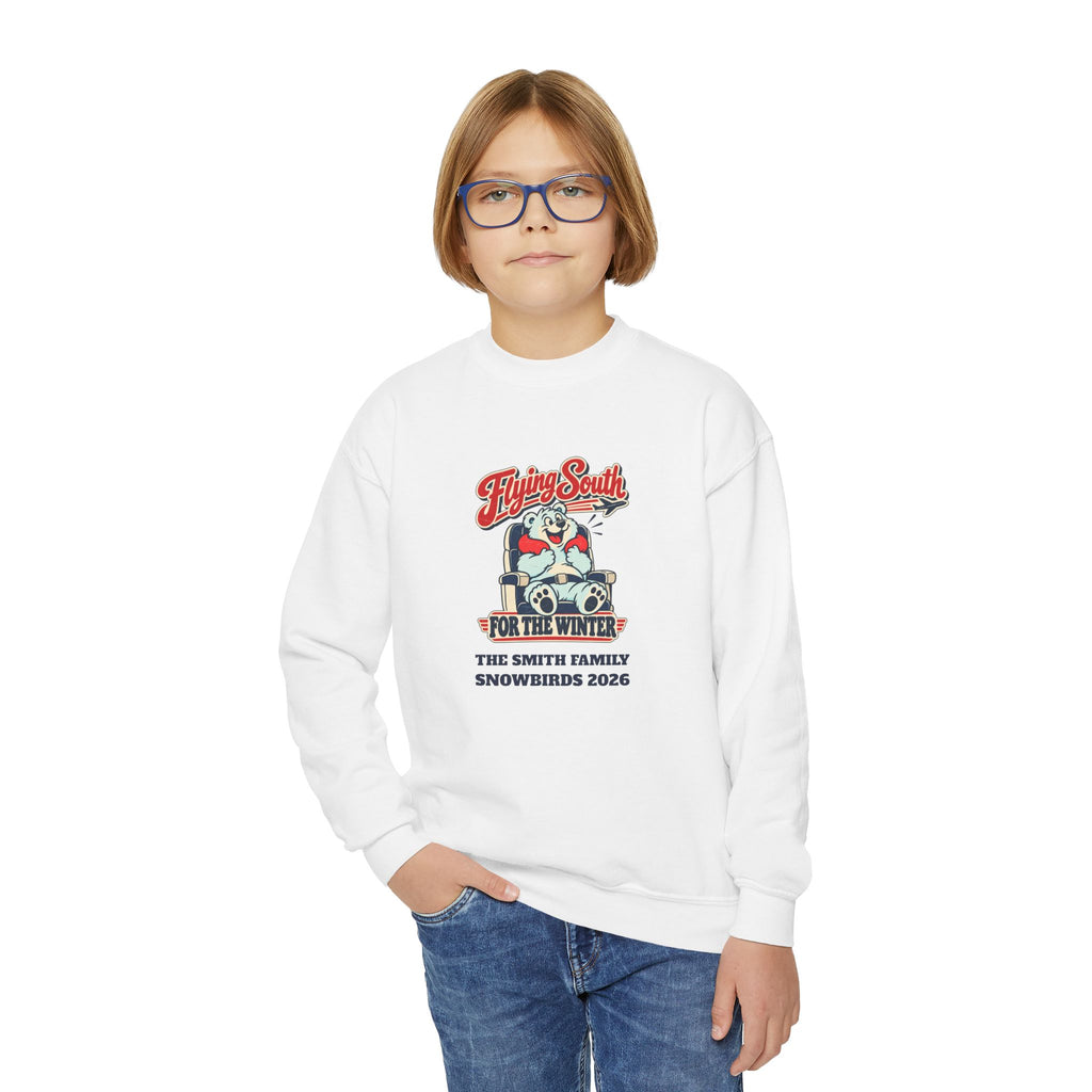 Custom Kids Flying South for the Winter Sweatshirt