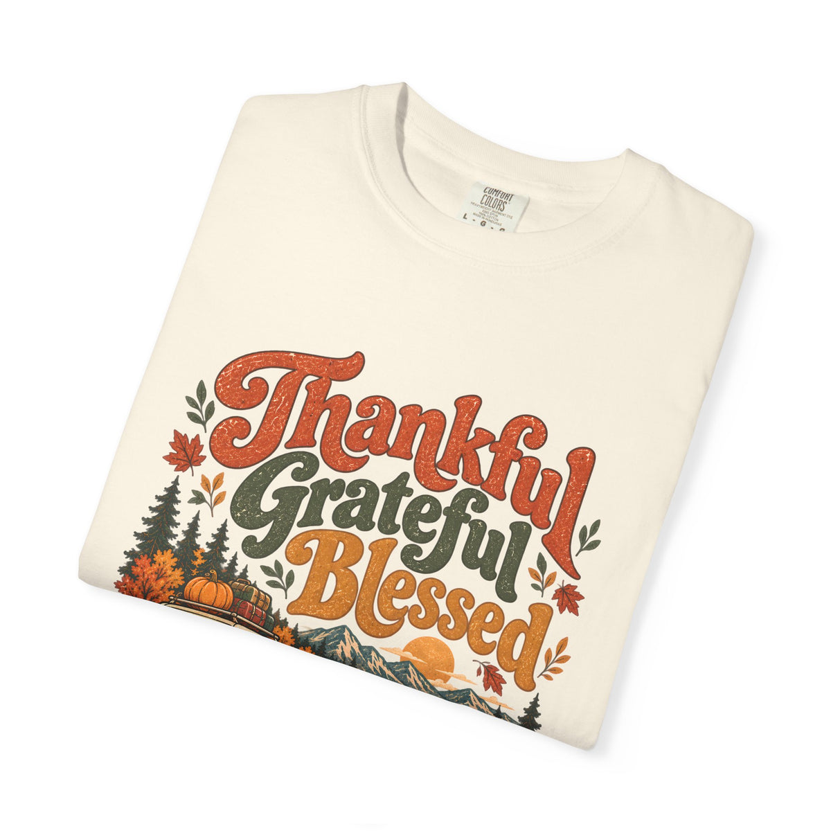 Custom Thankful Grateful Blessed Thanksgiving Road Trip Shirt