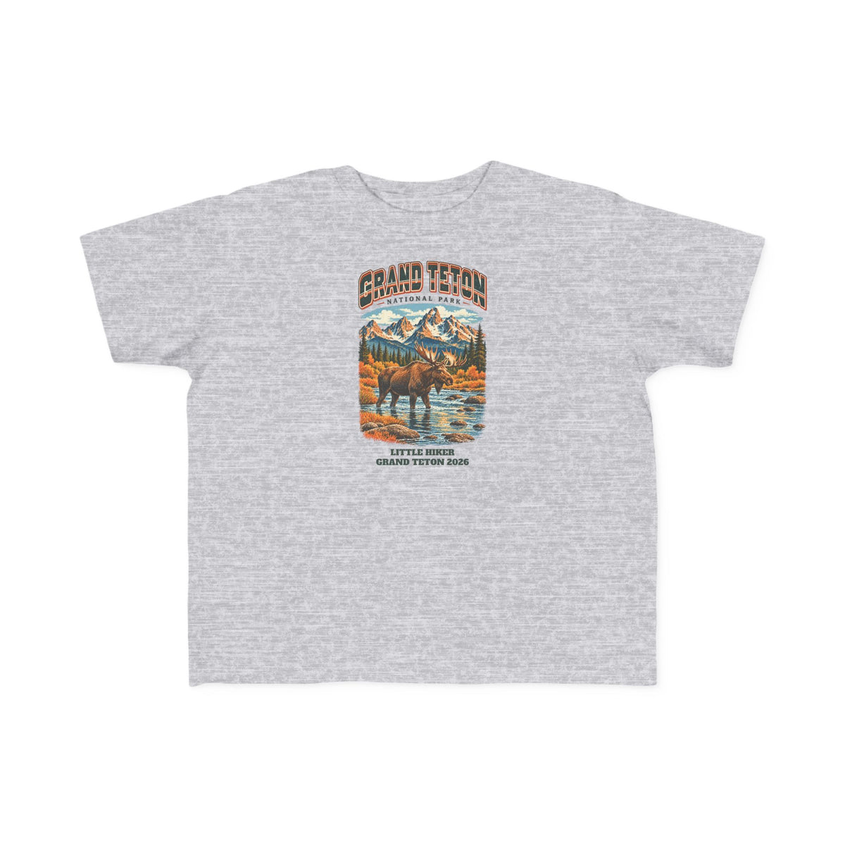 Custom Toddler Grand Teton National Park Vintage Moose Shirt