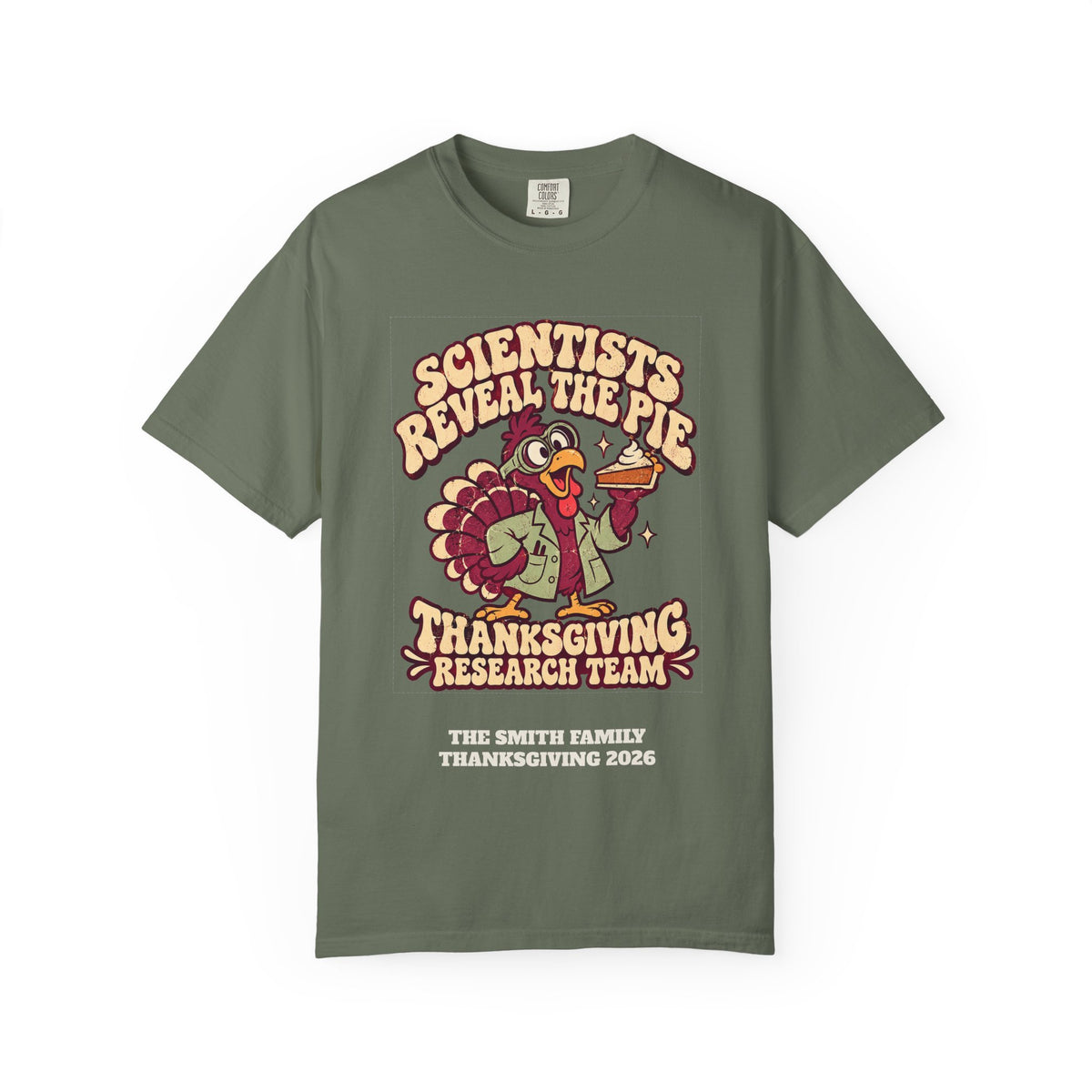 Custom Thanksgiving Pie Research Team Shirt