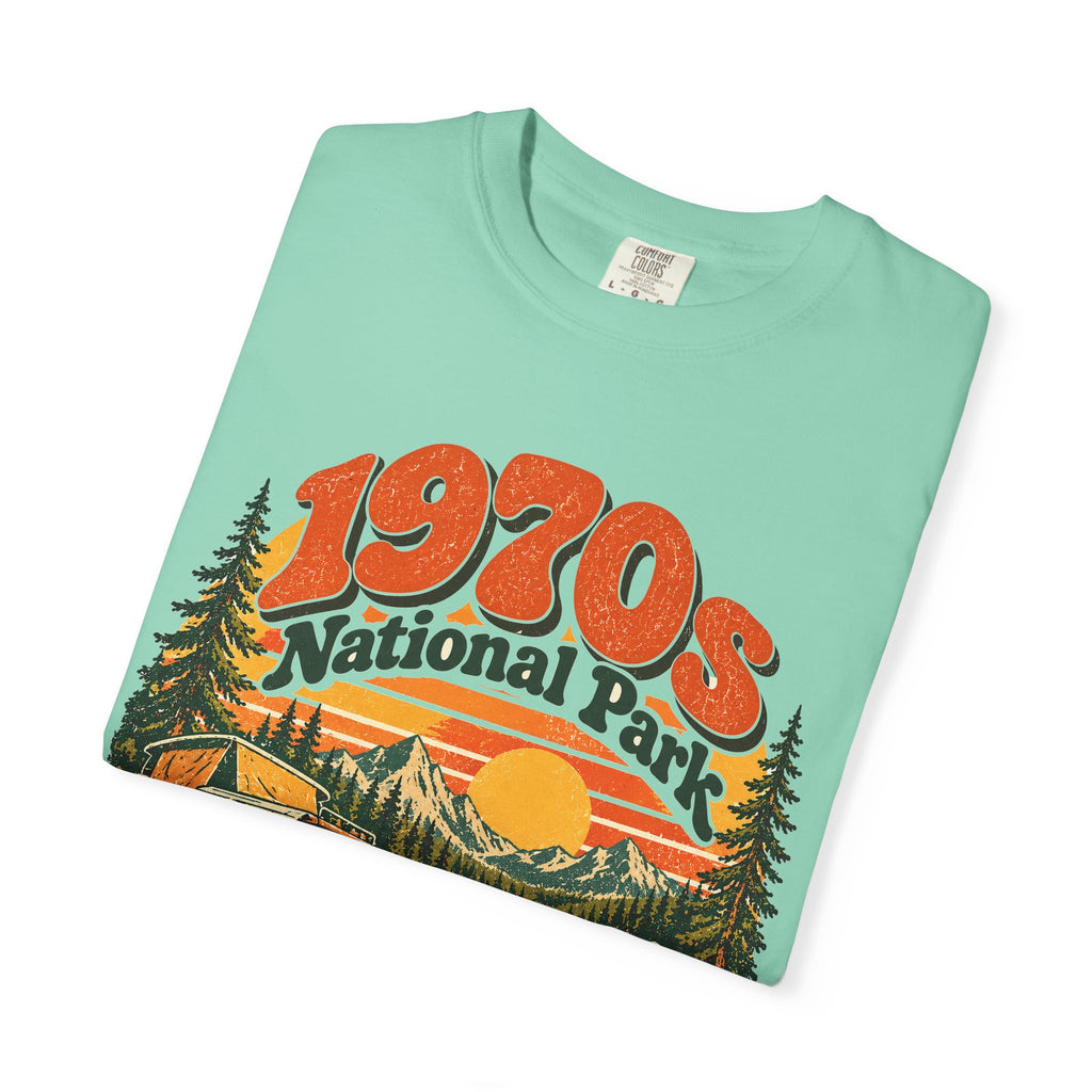 Custom 1970s National Park Family Camping Shirt