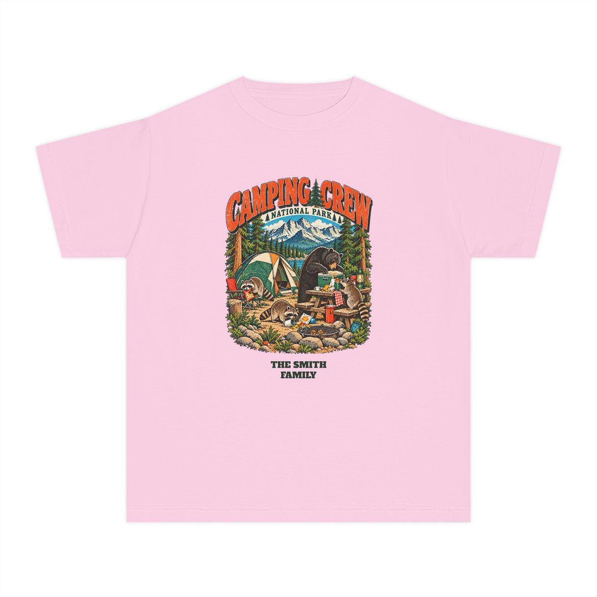 Custom Kids Camping Crew Camping Shirt