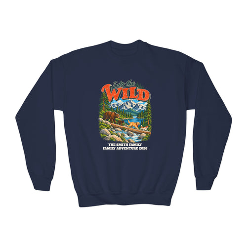 Custom Kids Into the Wild Hiking Sweatshirt