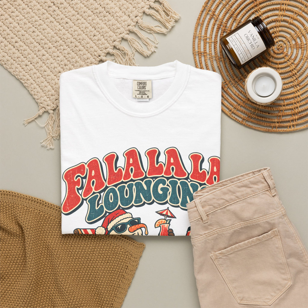 Custom Fa La La Lounging Family Christmas Cruise Shirt