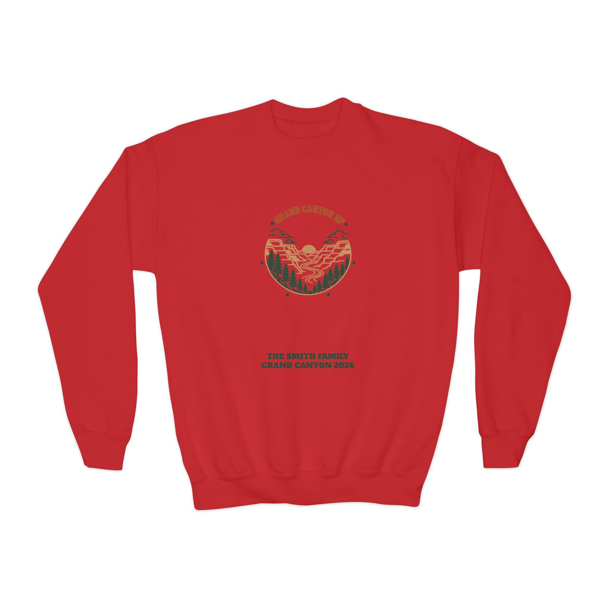 Custom Kids Grand Canyon Road Trip Sweatshirt