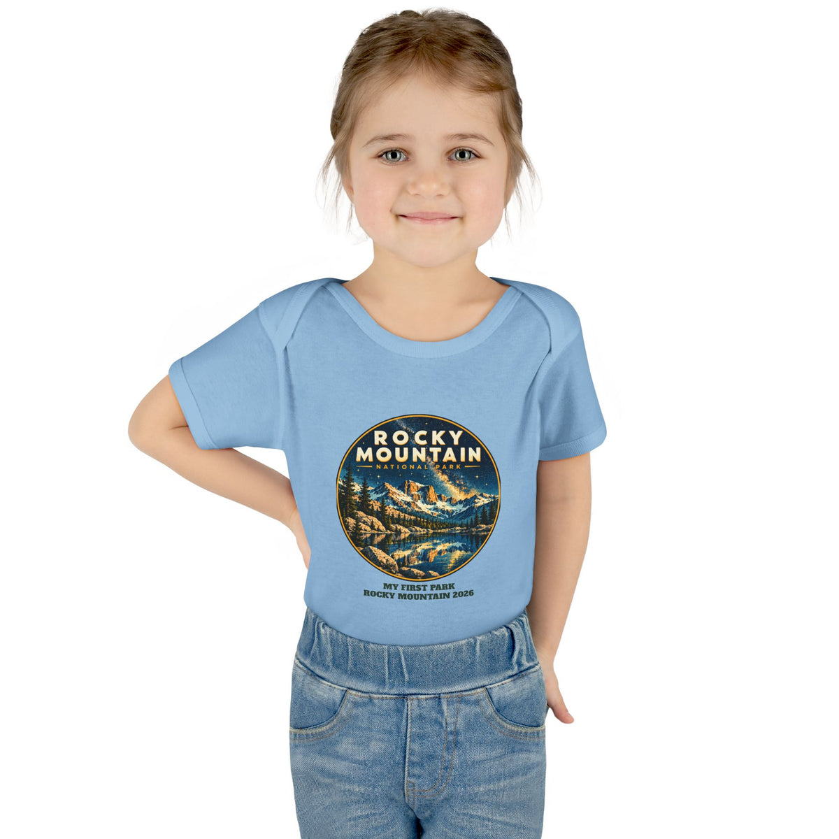 Custom Baby Rocky Mountain National Park Night Sky Onesie