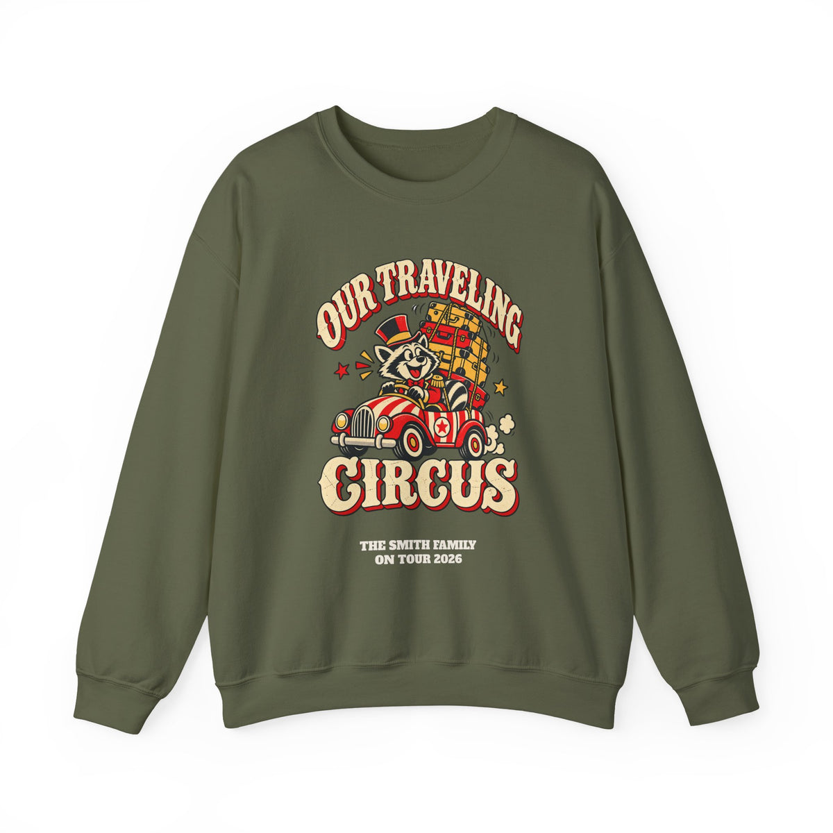 Custom Our Traveling Circus Family Trip Sweatshirt