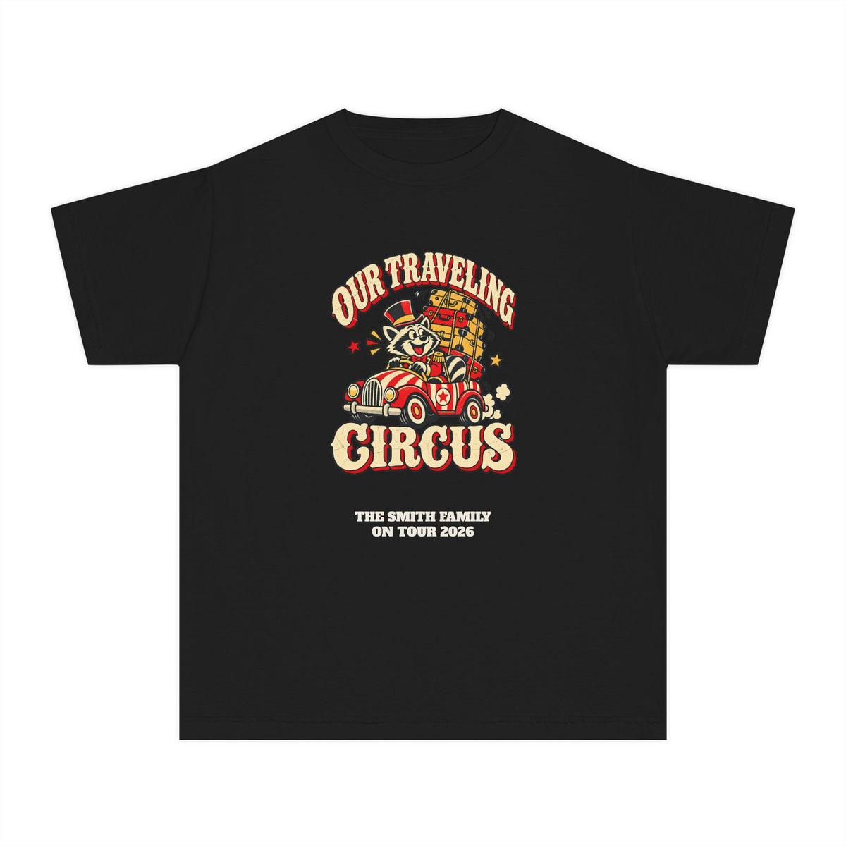 Custom Kids Our Traveling Circus Family Trip Shirt