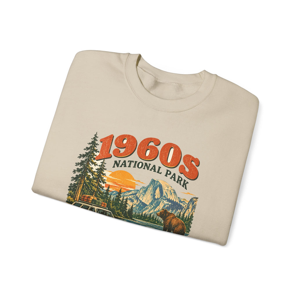 Custom 1960s National Park Family Trip Sweatshirt