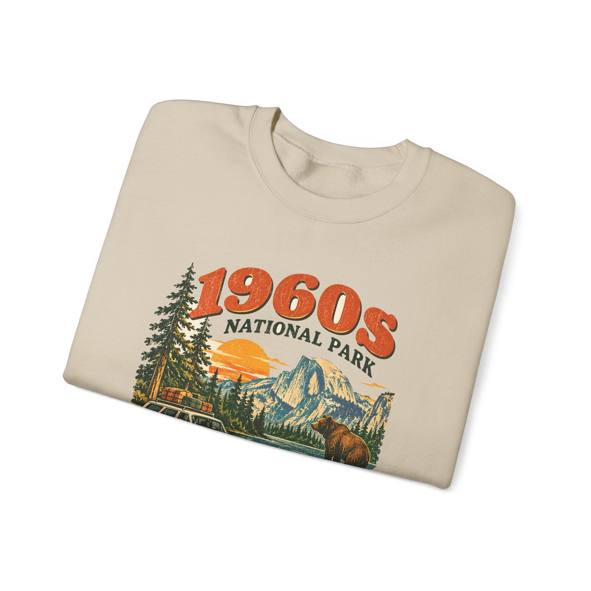 Custom 1960s National Park Family Trip Sweatshirt