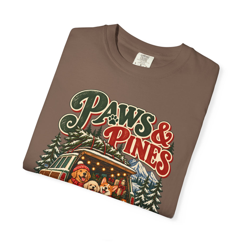 Custom Paws & Pines Christmas Dog Shirt