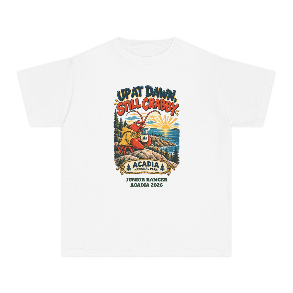Custom Kids Acadia National Park Still Crabby Shirt