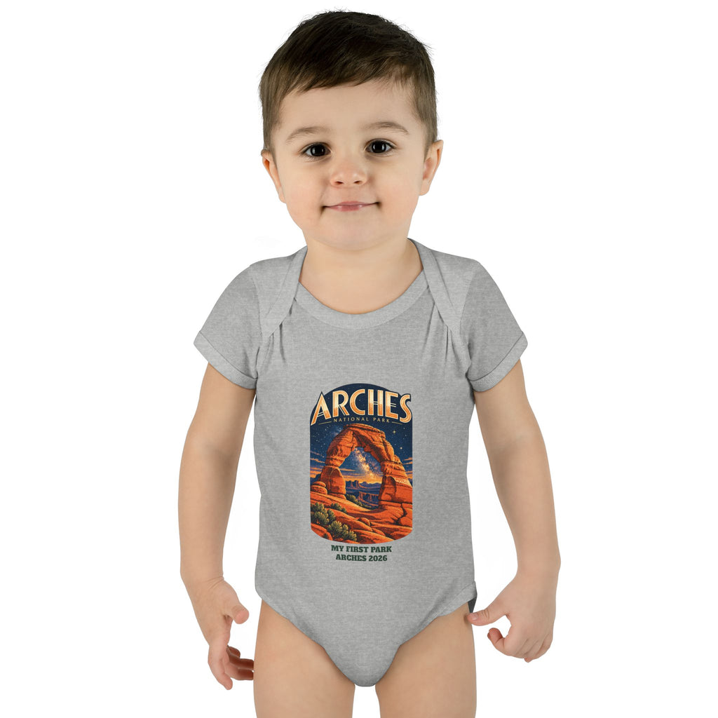 Custom Baby Arches National Park Night Sky Onesie
