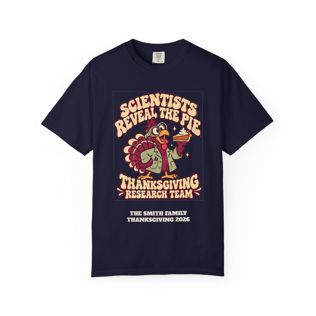 Custom Thanksgiving Pie Research Team Shirt