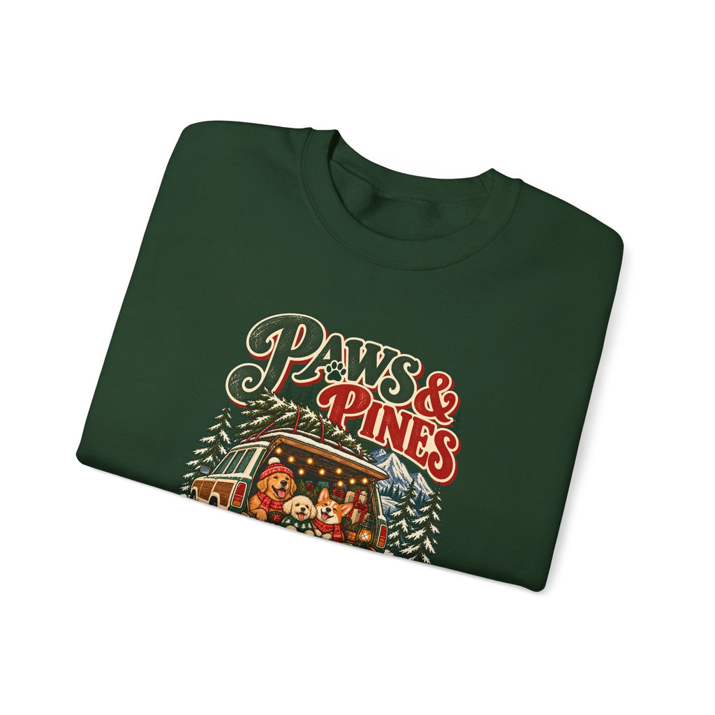 Custom Paws & Pines Christmas Dog Sweatshirt