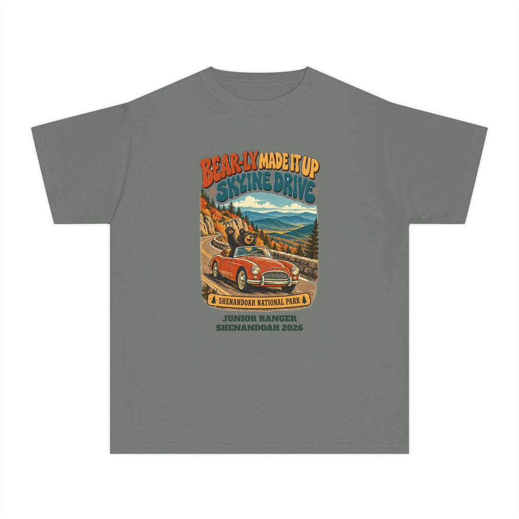 Custom Kids Shenandoah National Park Funny Bear Skyline Drive Shirt