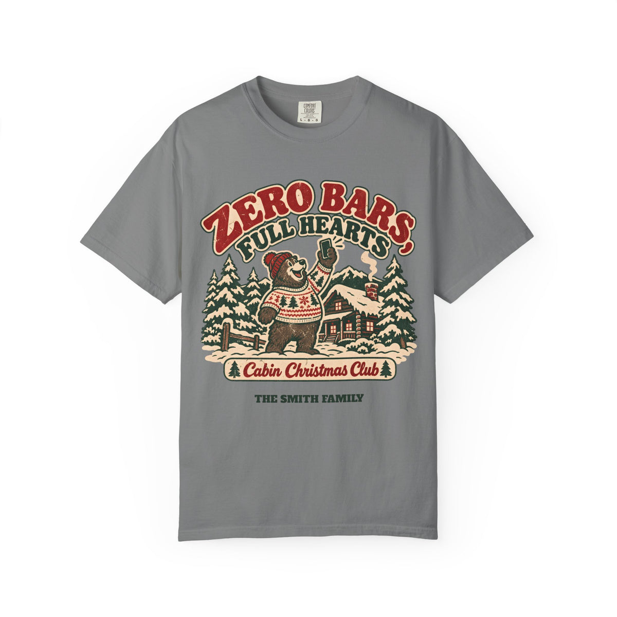 Custom Zero Bars Full Hearts Family Cabin Christmas Shirt