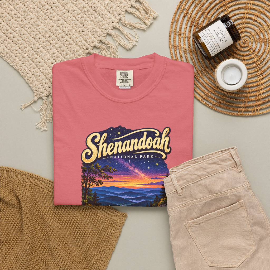 Custom Shenandoah National Park Skyline Drive Night Sky Shirt