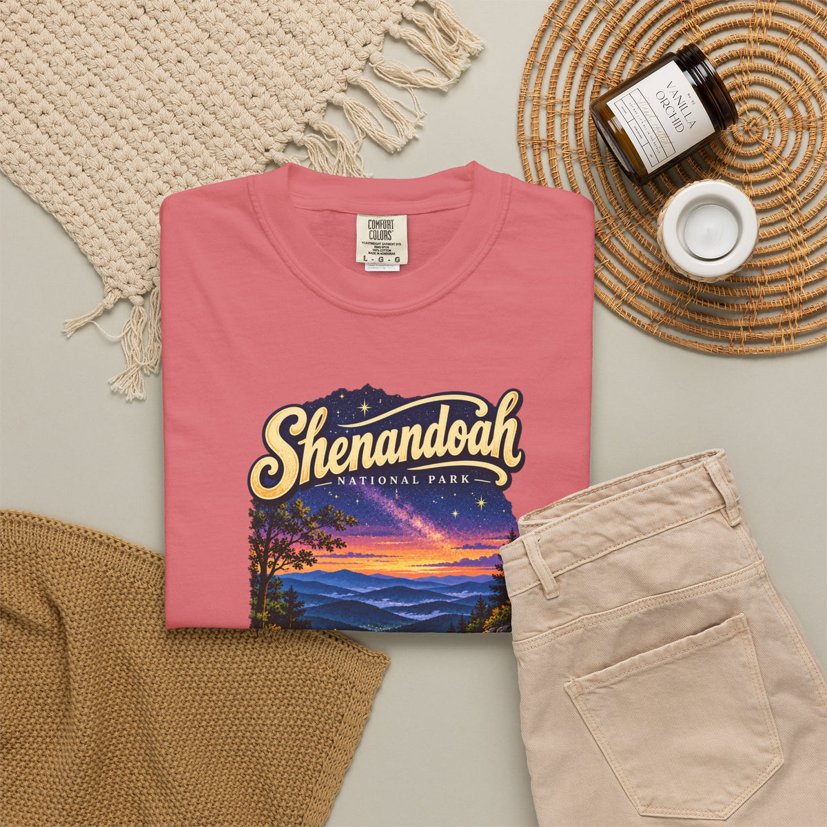 Custom Shenandoah National Park Skyline Drive Night Sky Shirt