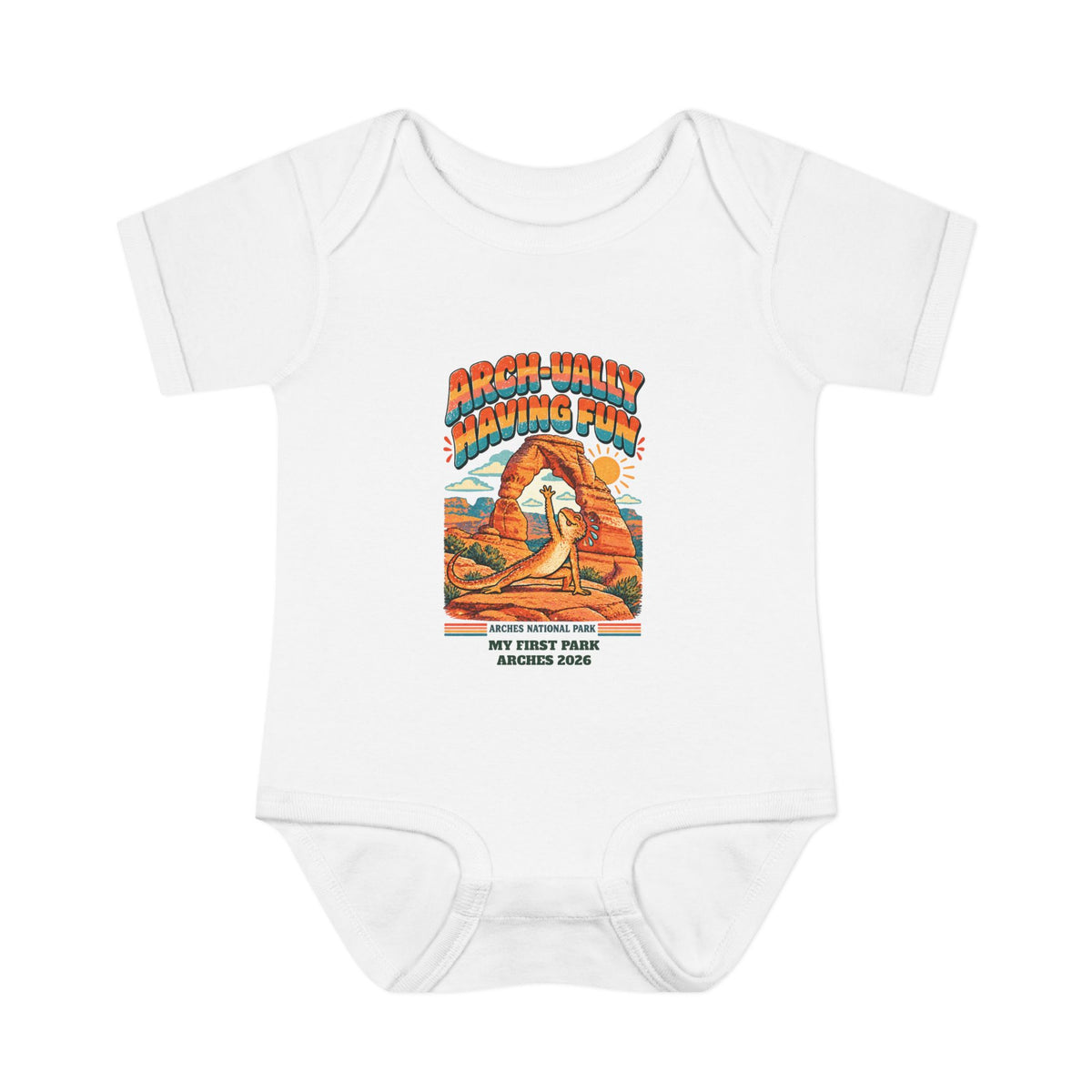 Custom Baby Arches National Park Arch-ually Having Fun Onesie