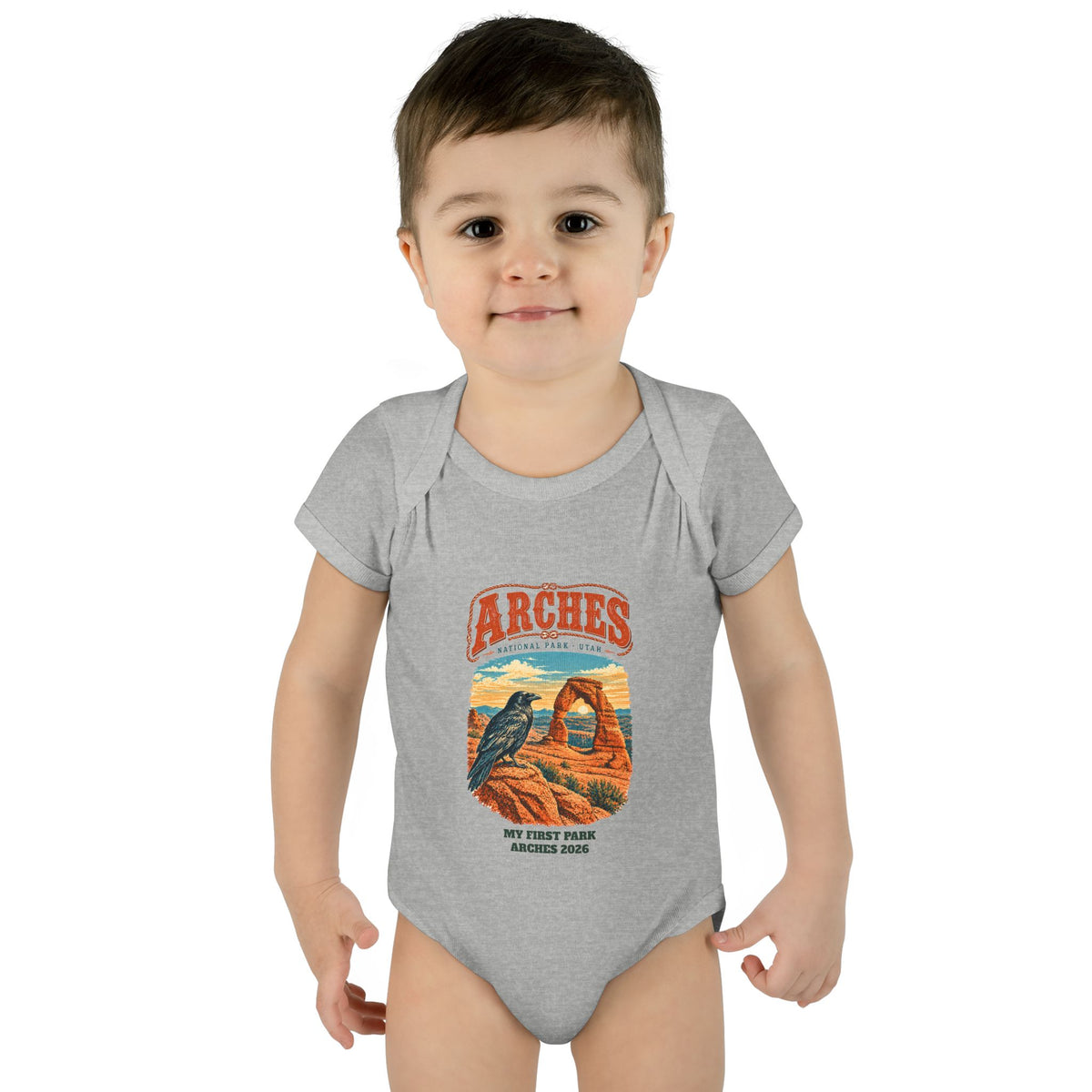 Custom Baby Arches National Park Delicate Arch Onesie