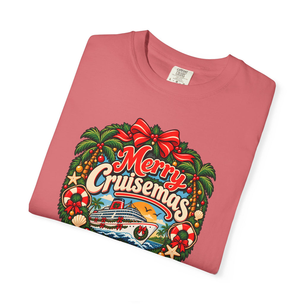 Custom Merry Cruisemas Wreath Christmas Cruise Shirt