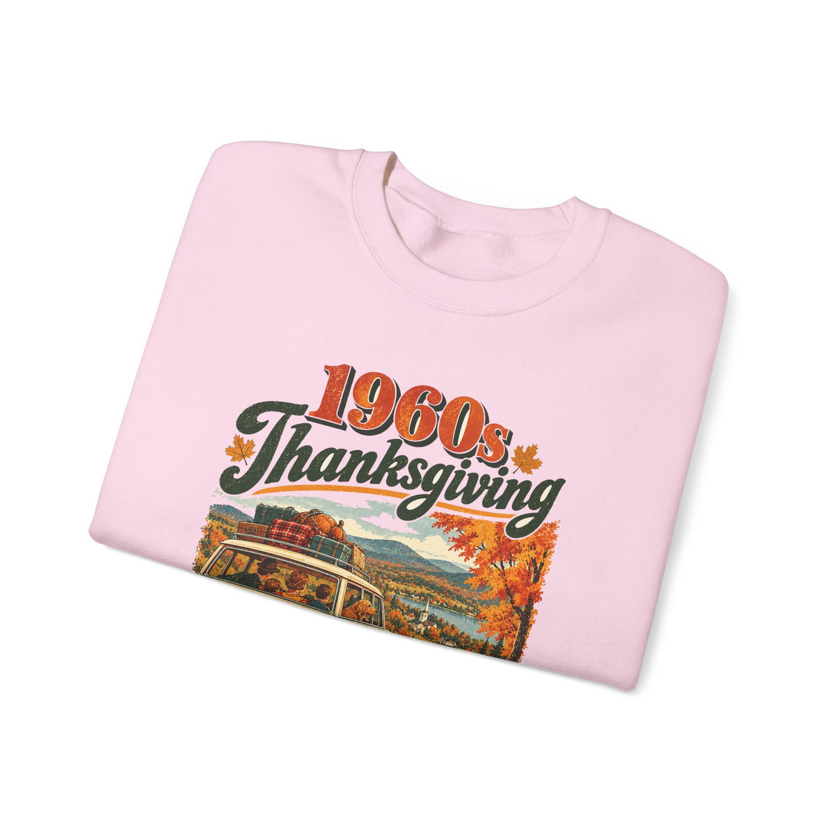 Custom 1960s Thanksgiving Family Road Trip Sweatshirt