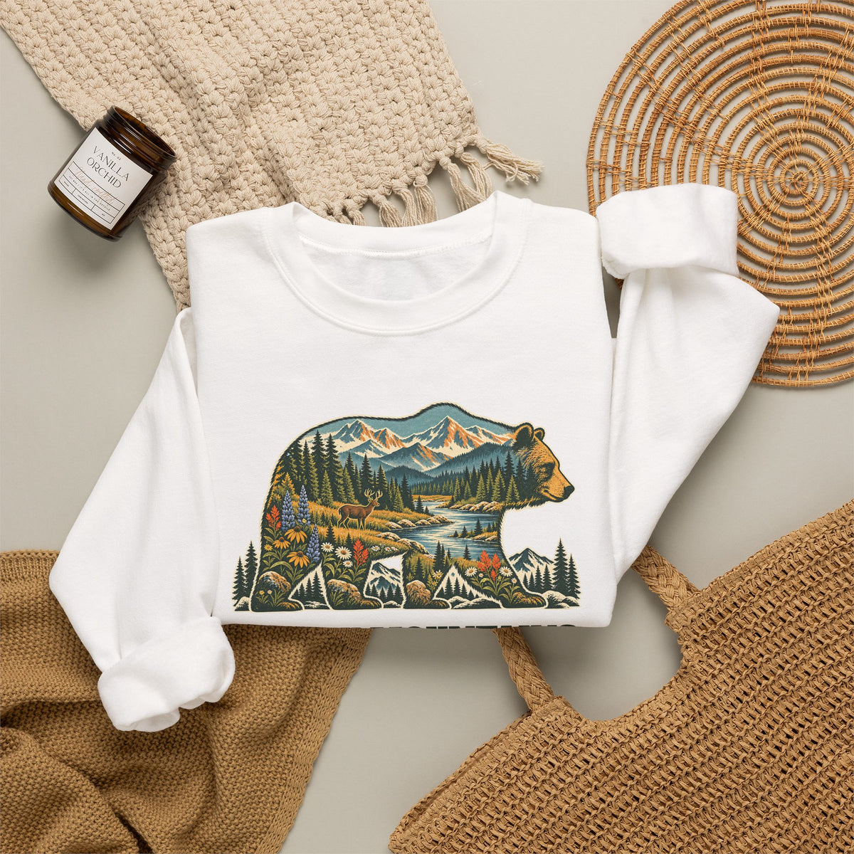 Custom National Park Bear Sweatshirt