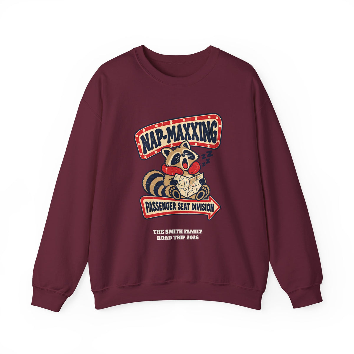 Custom Nap-Maxxing Road Trip Sweatshirt