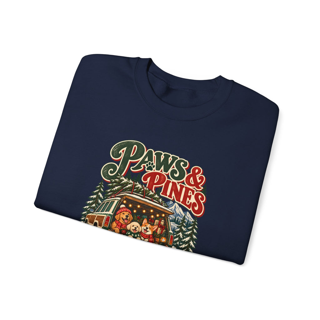 Custom Paws & Pines Christmas Dog Sweatshirt